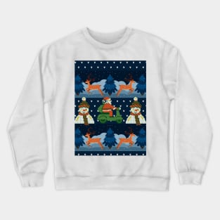 Funny Christmas Pixel pattern Crewneck Sweatshirt